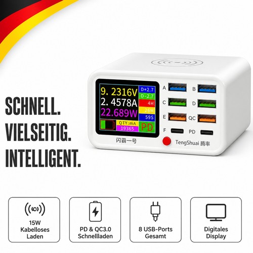 Multifunktionale port usb - multifunktionale, 8-port