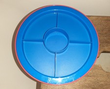 Tupperware 3538 Party Serviertablett Snackteller Servierrondell 24 Knabberinsel