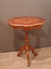 Vintage Holz Intarsien Tisch