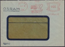 Absenderfreistempel AFS Berlin Osram Vitalux Strahler 1933