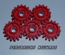 Lego Technic Technik 5 x Zahnrad 16 Zähne #18946 rot NEUWARE