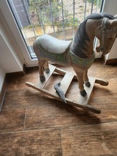 Holz Schaukelpferd Unikat Deko