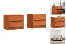 Nachttische 2 Pcs Wachsbraun