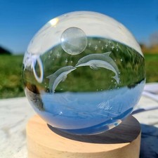 Kristallglaskugel Delfine &