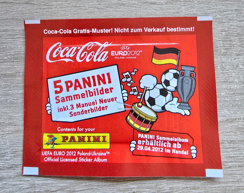 Panini tüte euro 2012 - 2012, coca