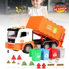 22PCS Müllauto Spielzeug mit