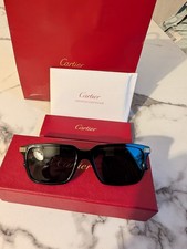 Cartier Sonnenbrille CT0220S 001 Schwarz Gold Unisex Brille