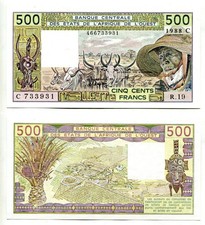 500 francs west african - francs,