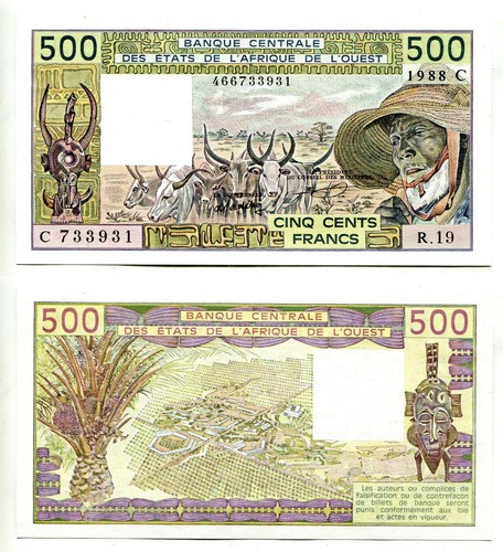 500 francs west african states - francs,