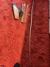 Wikinger Langbogen, 70 Zoll mit Lederköcher, Pfeilen, Arm-u. Fingerschutz