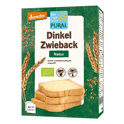 Dinkel zwieback 200g pural - |,