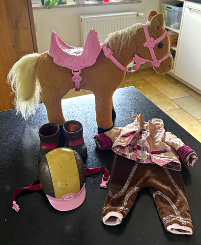 Baby born pferd - baby, beige/rosa