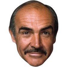 Sean Connery (Moustache) Maske aus Karton