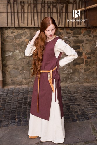 Wikinger überkleid braun - wikinger,