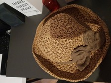 Damen Sommer Hut Papier  Neu