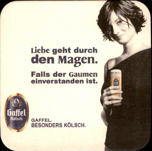 Bierdeckel gaffel liebe - bierdeckel,