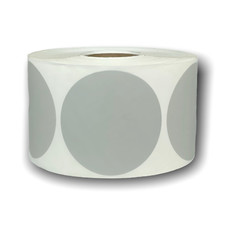 2.5" Round Direct Thermal Grey