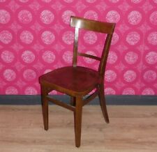 Klassiker Holz Stuhl Frankfurter Küche Sprossenstuhl dunkel Holzstuhl vintage