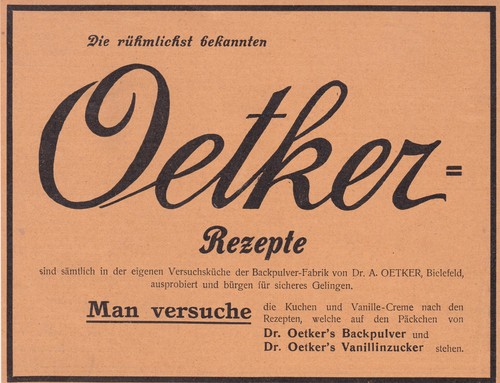 Oetker werbung reklame - werbung,