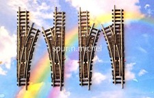 4 Weichen rechts/links 24 Grad