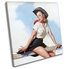 Vintage Girl Poster Sexy Retro