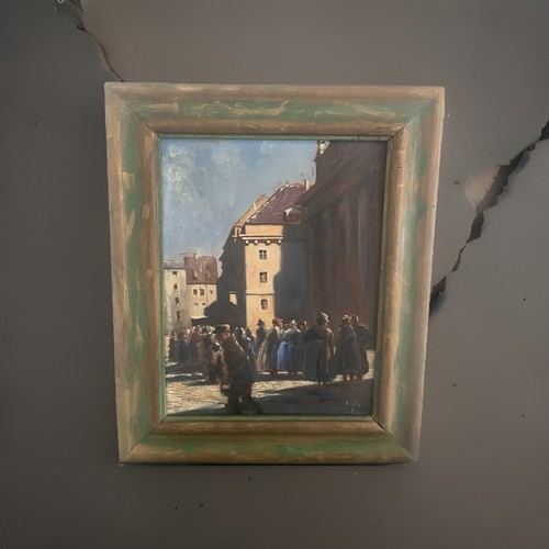 ölgemälde marktplatz - Ölgemälde, |