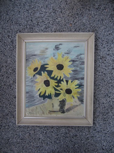 Bild gemälde sonnenblumen - bild,