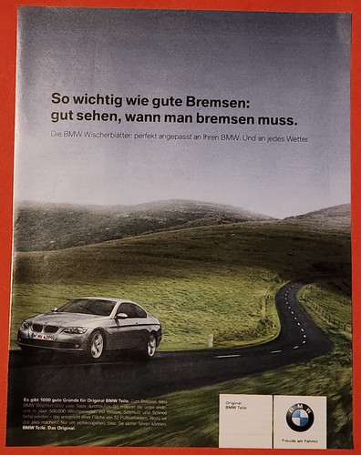 B10 bmw werbeanzeige werbung - werbeanzeige,