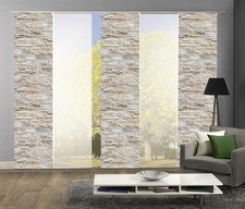 5er-Set Flächenvorhang