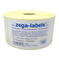 Thermo etiketten rolle 57 - etiketten,