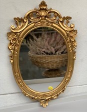 Barock Wandspiegel Gold Oval