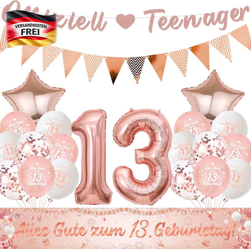 Geburtstagsdeko set für - für, 13