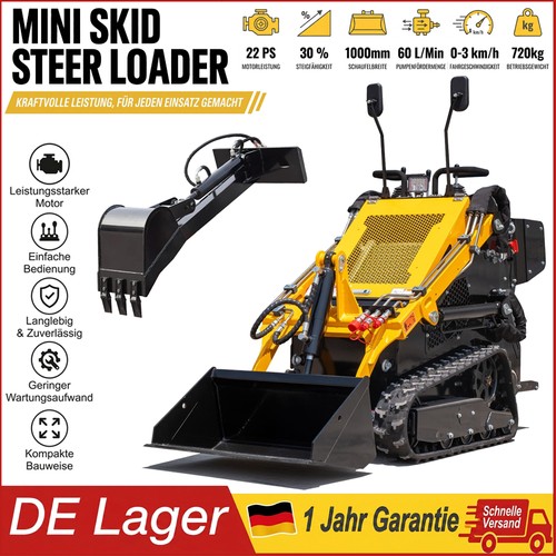 Mini raupenlader 720kg 22ps - raupenlader,