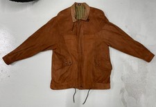Herren Wildleder Blouson Jacke Gr. L rostbraun