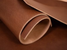 Leder Dickleder 3,6-4,0 mm Bullenleder Sattlerleder whisky-braun punzierbar #doy