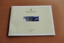 Maserati Prospekt Werbung Typen 2005 Quattroporte Coupe Spyder 90th Anniversary