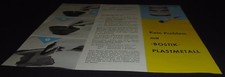 alt prospekt blatt BBC bostik plast metall auto spachtel reklame werbung 1960er