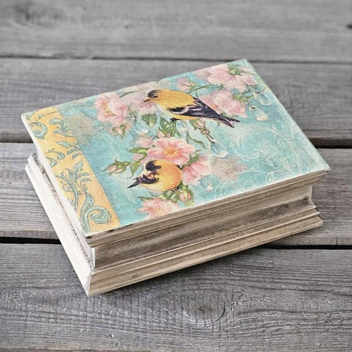 Vintage holzschatulle - vintage,