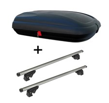 Dachbox BA320L carbonl+Dachträger LION1 für für VW Golf VI 5K Plus 5Tür 08-12