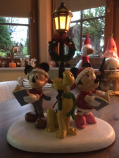 Disney Weihnachtsfigur Spieluhr Micky Minnie Pluto Weihnachten große 40 cm Figur