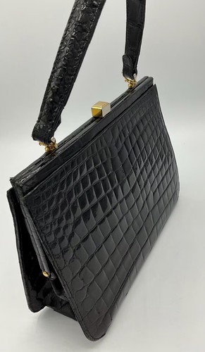 Vintage krokodil tasche - krokodil,