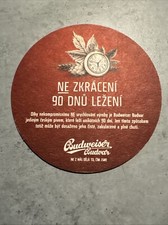 Bierdeckel Coaster Beermat Budweiser Budvar Lager #1007#