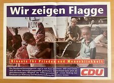 CDU Deutschlands Plakat - Wir Zeigen Flagge - DIN A2