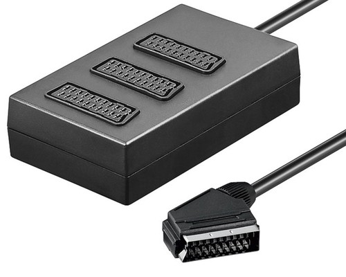 Premium fach scart verteiler - scart,