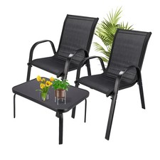 Bistroset Tisch Stühle Balkonmöbel Rattan Balkonset Klappbar Gartenmöbel