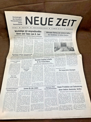 Ddr zeitung neue zeit berlin - zeit,