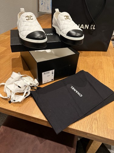 Chanel sneaker weiss schwarz - chanel,