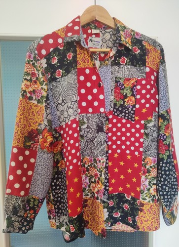 Retro vintage bluse 38 40 - retro, gr.
