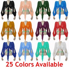 Bauchtanz Binde Top Flair Wickel Choli Gypsy Haut Orientale Danse Bluse Haremsschlitz