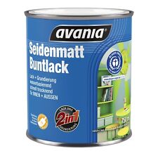 €10,00L   3 L Avania Buntlack Acryl RAL 5010 enzianblau seidenmatt innen außen